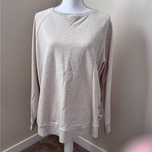 Casual Beige Sweatshirt by Natural Reflections